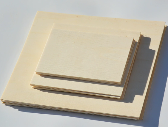 椴木层板 薄木片diy手工建筑模型材料 薄木板烙画木片
